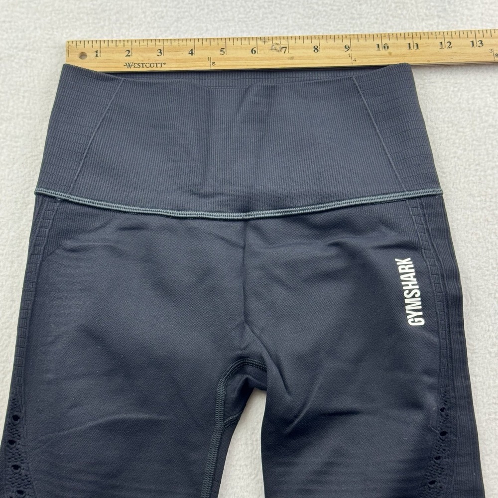 GYMSHARK Women's S - Black Leggings Athleisure Yoga Pants - Picture 6 of 8
